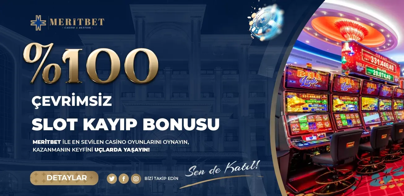 %100 Çevrimsiz Slot Kayıp Bonusu Fırsatı