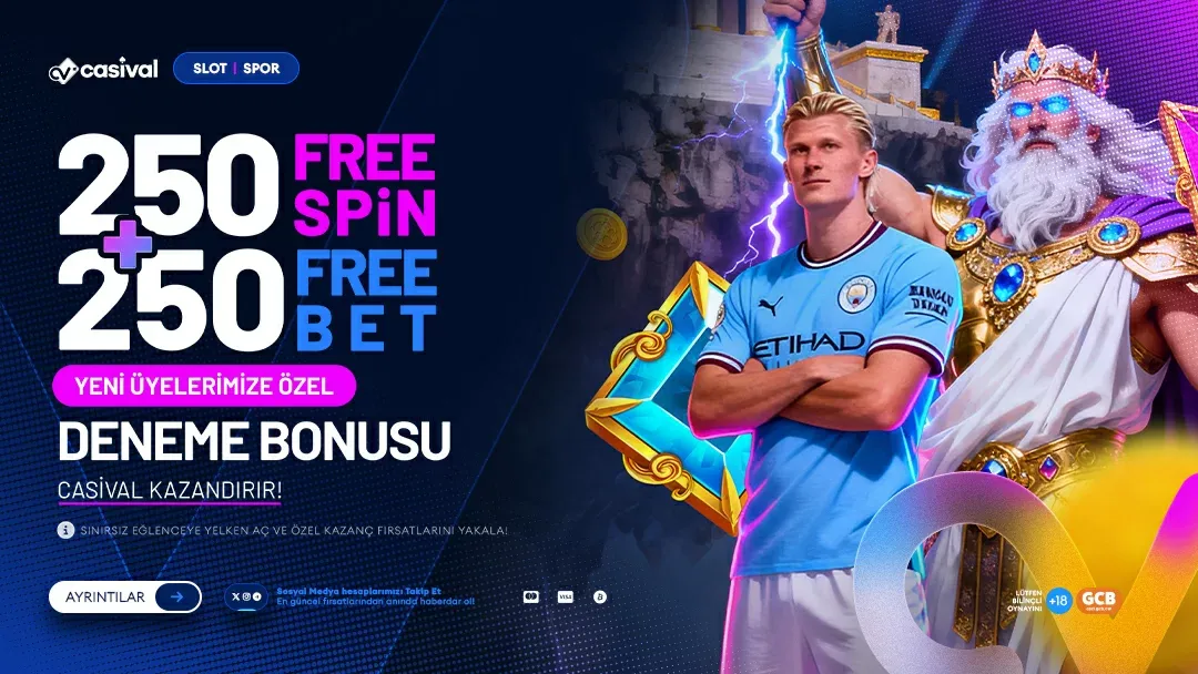 Yeni Üyelik 250 Freespin & 250 Freebet Bonusu