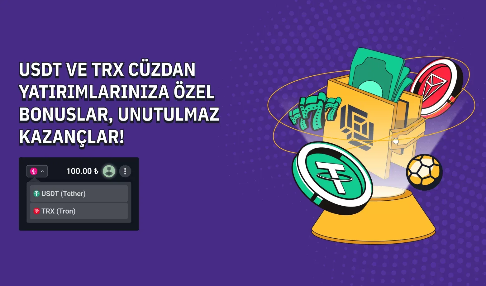 Kripto Cüzdan Yatırımlarına Özel %100 Bonus Fırsatı