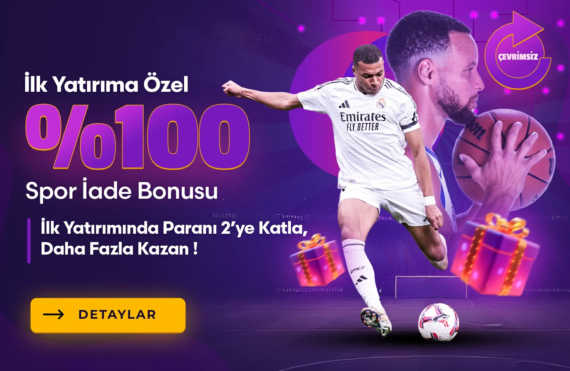 %100 Spor İade Bonusu