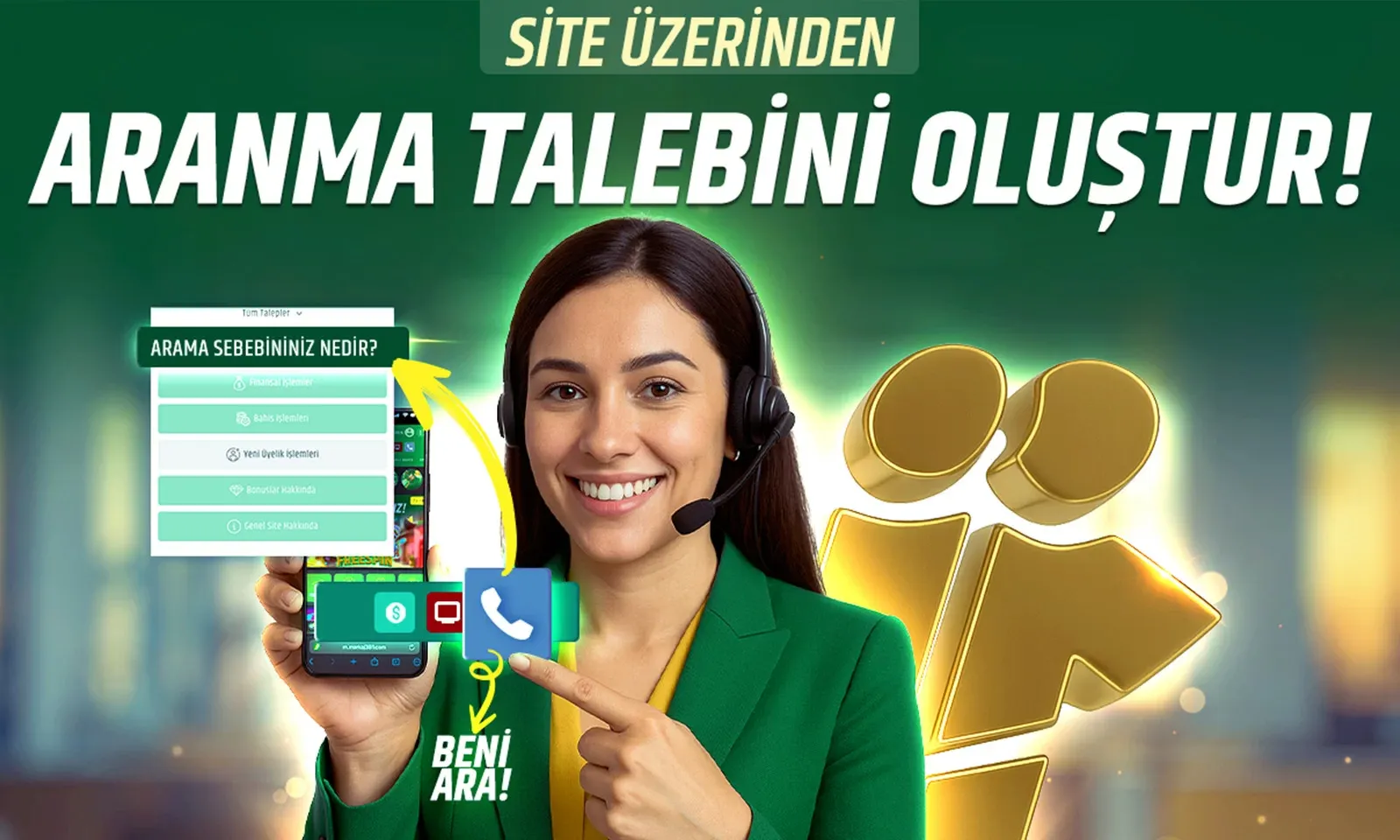 Beni Ara Talebi Desteği