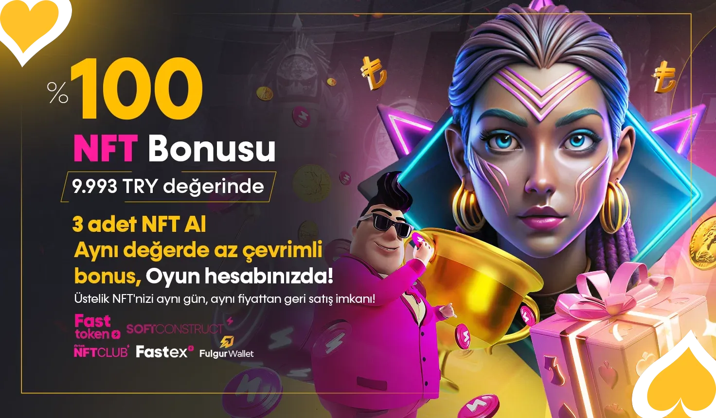 Nft Alımına %100 Bonus